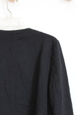 NEW Vocal USA Black Cardigan with Sequin Details | M