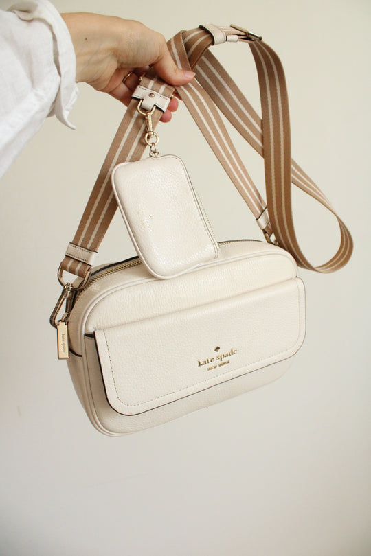 Kate Spade Rosie Pebbled Leather Flap Camera Bag
