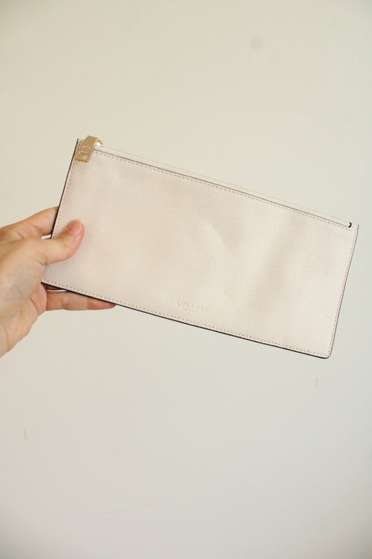 Coach Chalk White Clutch