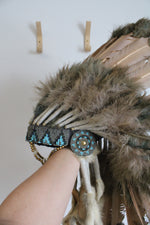 Native American Feather War Bonnet Headdress