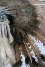 Native American Feather War Bonnet Headdress