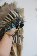 Native American Feather War Bonnet Headdress