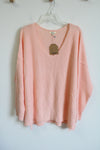NEW Kori America Pink Knit Sweater | M