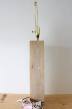 Live Edge Wood Light Blue Resin Design Table Lamp