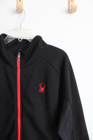 Spyder Black & Red Full Zip Jacket | XL