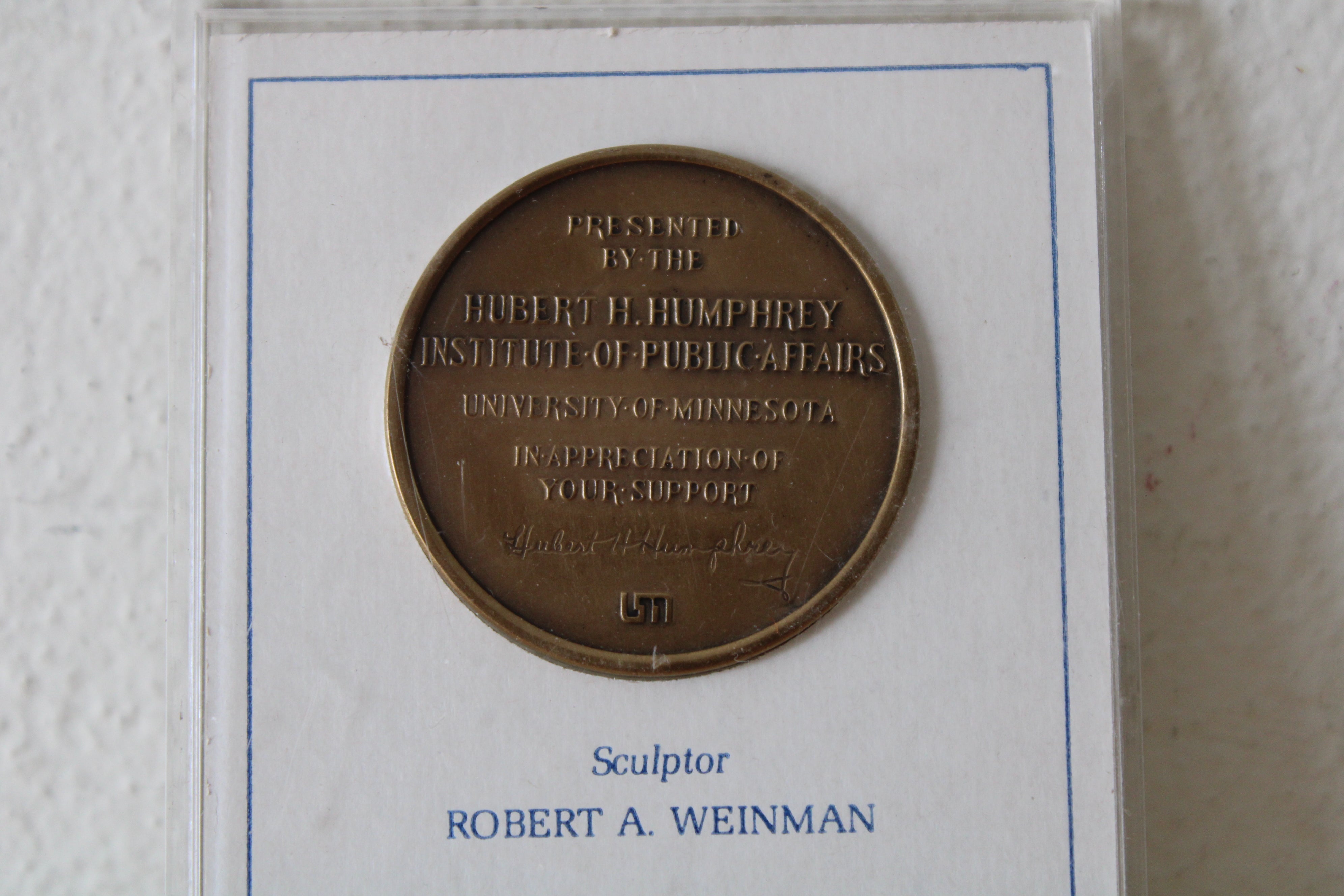Hubert H. Humphrey Institute Of Public Affairs Coin