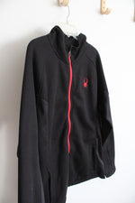Spyder Black & Red Full Zip Jacket | XL