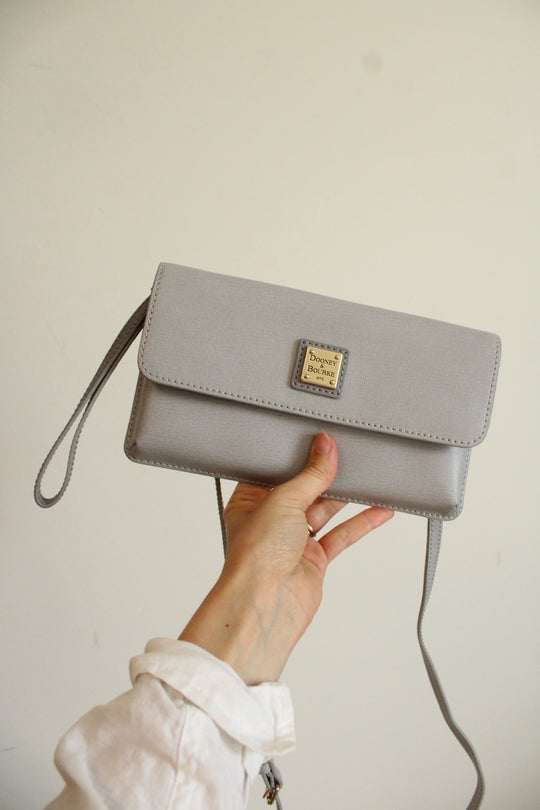 Dooney & Burke Gray Crossbody Bag