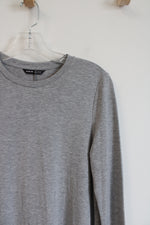 Shein Gray Knit Long Sleeved Dress | M