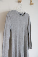 Shein Gray Knit Long Sleeved Dress | M