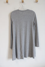 Shein Gray Knit Long Sleeved Dress | M