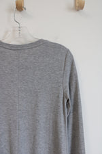 Shein Gray Knit Long Sleeved Dress | M