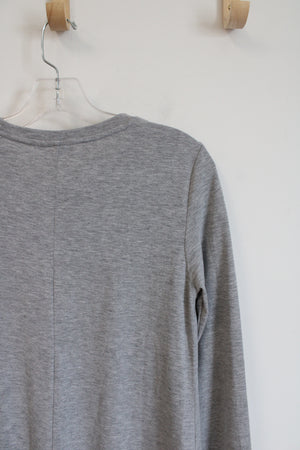 Shein Gray Knit Long Sleeved Dress | M