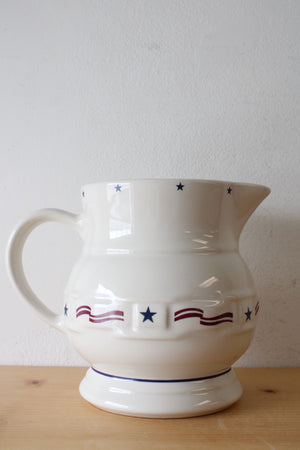 Longaberger All American Woven Traditions Pattern Pitcher