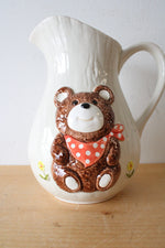 Vintage Otagiri Ceramic Teddy Bear Pitcher