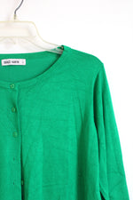 Grace Karin Kelly Green Long Sleeve Knit Lightweight Cardigan Sweater | L