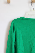 Grace Karin Kelly Green Long Sleeve Knit Lightweight Cardigan Sweater | L