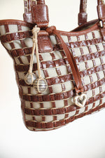 NEW Brighton Christian Woven Leather Bag