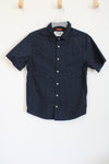 Urban Pipeline Blue Dotted Button Down Shirt | Youth XL (14)