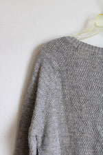 Ann Taylor LOFT Light Grey Crewneck Pullover Sweater | L