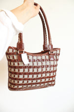 NEW Brighton Christian Woven Leather Bag