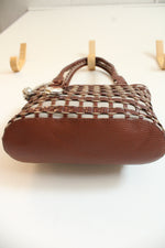 NEW Brighton Christian Woven Leather Bag