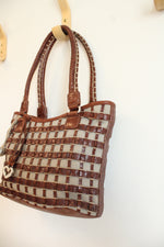 NEW Brighton Christian Woven Leather Bag