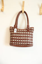 NEW Brighton Christian Woven Leather Bag