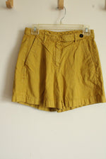 Massimo Alba Mustard Blend High Waist Shorts | 40