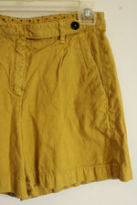 Massimo Alba Mustard Blend High Waist Shorts | 40