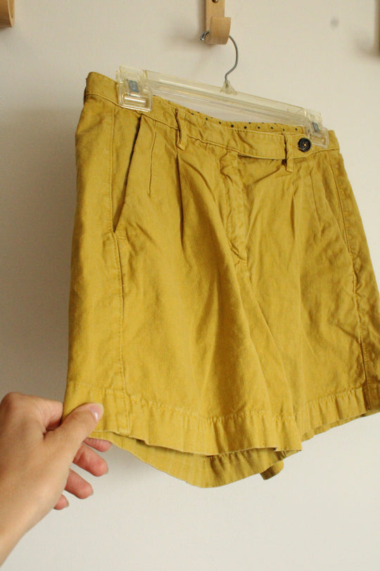 Massimo Alba Mustard Blend High Waist Shorts | 40
