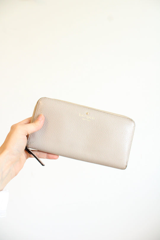 Kate Spade Taupe Leather Wallet