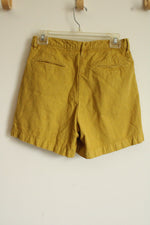 Massimo Alba Mustard Blend High Waist Shorts | 40