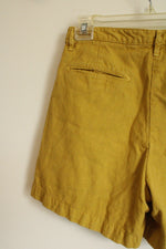 Massimo Alba Mustard Blend High Waist Shorts | 40