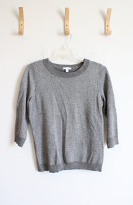 New York & Company Gray Shimmer Sweater | L