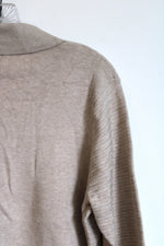 Vila Milano Tan V Neck Collar Super Soft Sweater | L