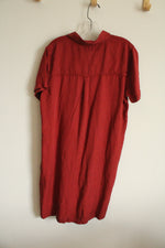 NEW Gap Terracotta Collared Dress | L