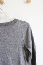 New York & Company Gray Shimmer Sweater | L