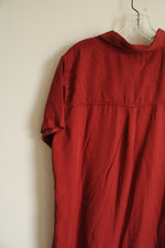 NEW Gap Terracotta Collared Dress | L