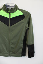 Athletic Works Green Black Fleece Lined Jacket | Youth L (10/12)