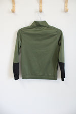 Athletic Works Green Black Fleece Lined Jacket | Youth L (10/12)