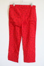 NEW Old Navy Red Baby Penguin Fleece Pajama Pants | M