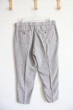 Banana Republic Gray Linen Blend Athletic Fit Pants | 34X30