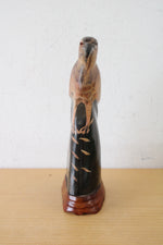 Ning Collection Handcrafted In Thailand Bird Of Prey Eagle Wooden Carved Shelf Decor