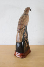 Ning Collection Handcrafted In Thailand Bird Of Prey Eagle Wooden Carved Shelf Decor