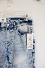 NEW SP Essentials Acid Washed Active Flex Skinny Moto Jeans | 32X32