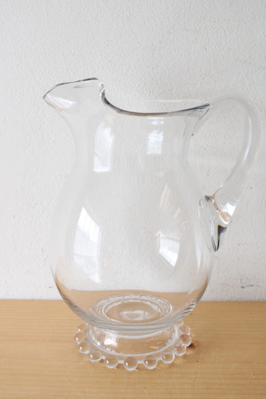 Imperial Candlewick Clear Glass Pitcher