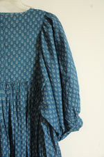 Faherty Lyla Prairie Blue Pattern Dress | L