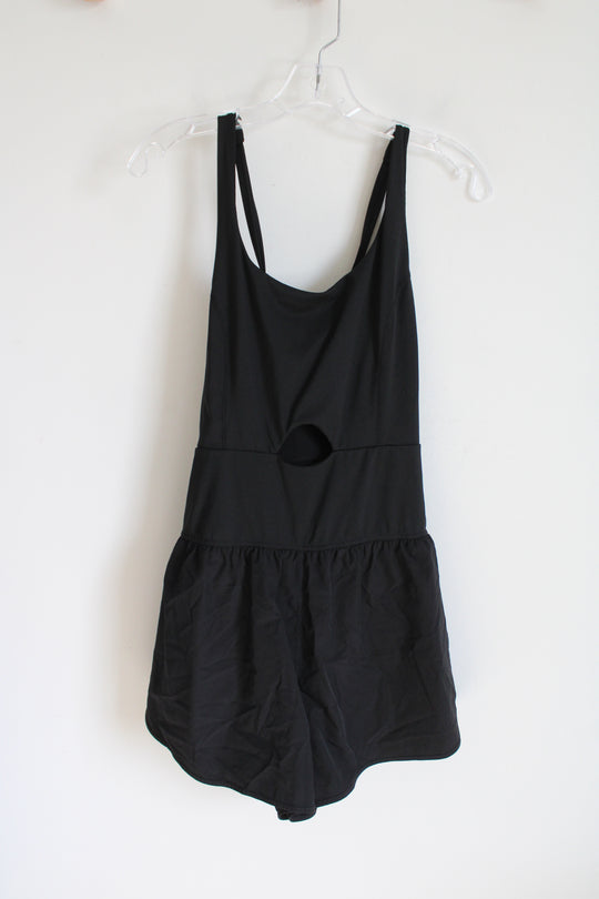 Black Stretch Athleticwear Romper | XL