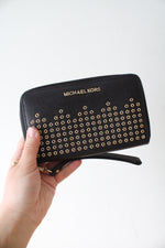 Michael Kors Hayes Black Wristlet Wallet